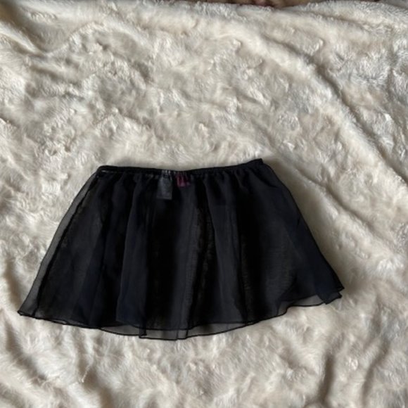 Jacques Moret Sheer Black Ballet Dance Skirt Tutu Girls Size L - Picture 2 of 7